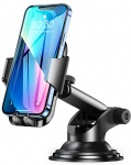 Car Phone Holder, TEUMI 360° Rotate Long Arm [Extra Sticky Pad] Cell Phone Holder Car Dashboard & Windshield, Car Phone Mount Compatible with iPhone 13 Pro Max/12/11/XS/XR/8, Samsung Galaxy S20/Note20