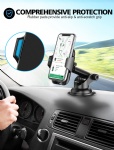 Car Phone Holder, TEUMI 360° Rotate Long Arm [Extra Sticky Pad] Cell Phone Holder Car Dashboard & Windshield, Car Phone Mount Compatible with iPhone 13 Pro Max/12/11/XS/XR/8, Samsung Galaxy S20/Note20