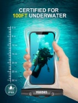 Waterproof Phone Pouch, 2 Pack Underwater Dry Bag IPX8 Waterproof Phone Case Compatible with iPhone 13 Pro Max/12 Mini/11 Pro/XS/XR/8 Plus, Galaxy S21/S20 Up to 7