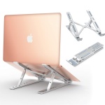 TEUMI Laptop Stand, Aluminum Adjustable Laptop Stand for Desk, Portable Computer Stand Laptop Cooling Riser