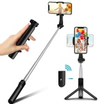 Selfie Stick Tripod with Bluetooth Remote, TEUMI Lightweight Monopod Mini Pocket Tripod for Cell Phone, Travel Tripod Compatible with iPhone 13 Pro Max, 12 Mini, 11 Pro Max, XS Max, XR, X, 8 Plus